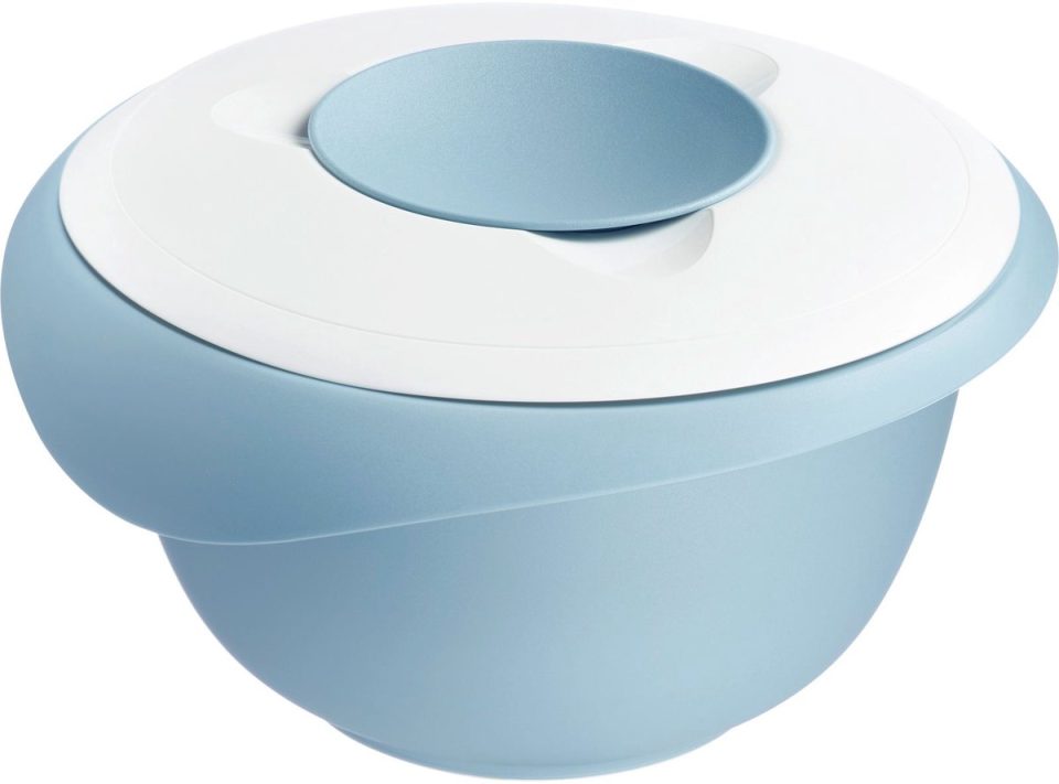 Westmark Mengkom met tweedelige deksel wit blauw 2,5 l