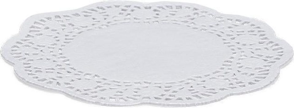 Patisse Taartranden Rond Papier Wit 20 cm (12 stuks)