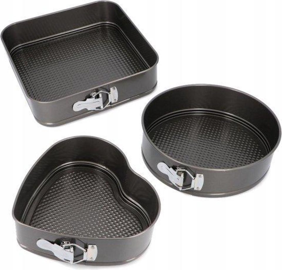 Secret de Gourmet springvorm Taartvorm Bakvorm Luxe Set Set Van 3