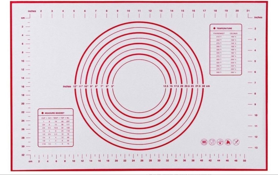 Scoby bakmat Siliconen Set Ovenmatten Transparant 60 x 40 cm (2 stuks)