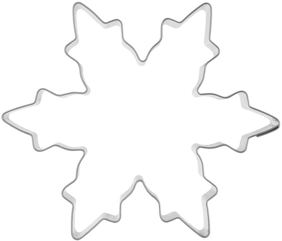 Orion Koekjessnijder Edelstaal Sneeuwvlok 10 cm