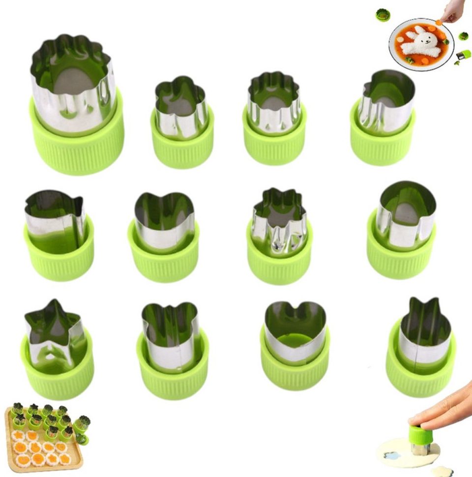 ´merkloo Groentesnijderset Groen (12 stuks)