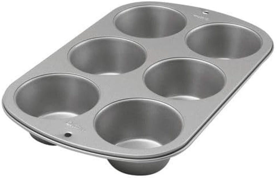 Famanu muffinvorm Jumbo met antiaanbaklaag 6 gaten 4,5 x 22,2 x 34,2 cm