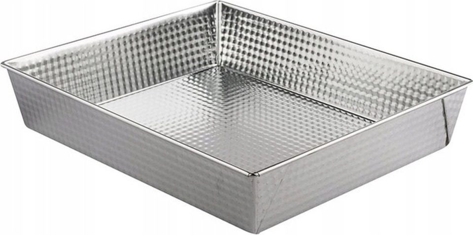 Inmet cakevorm rechthoekige bakvorm 30 x 25 x 6 Zilver