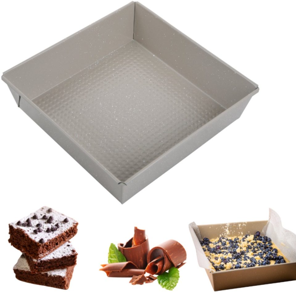 Kinghoff cakevorm 1974 Vierkante Beige 24 x 24 x 6 cm