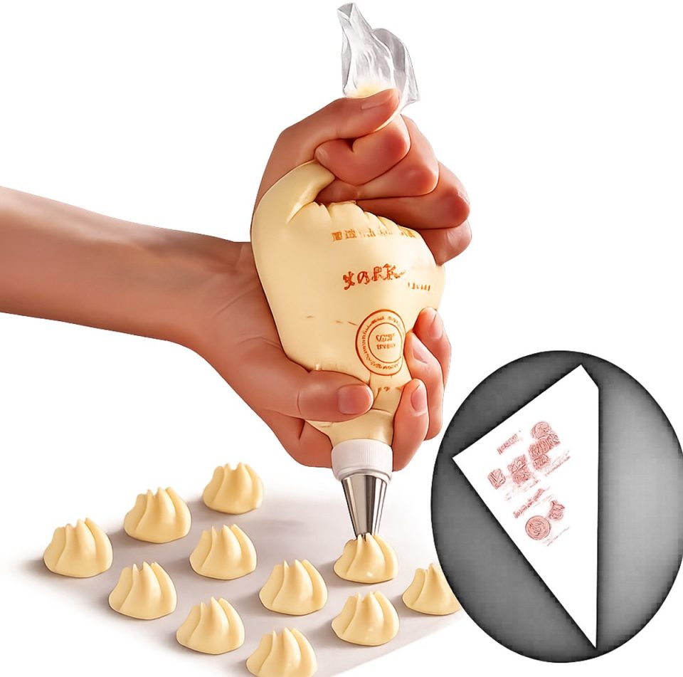 Cheaperito Set van 100 Wegwerp Spuitzakken Slagroomzakken Maat L 20 x 32 cm