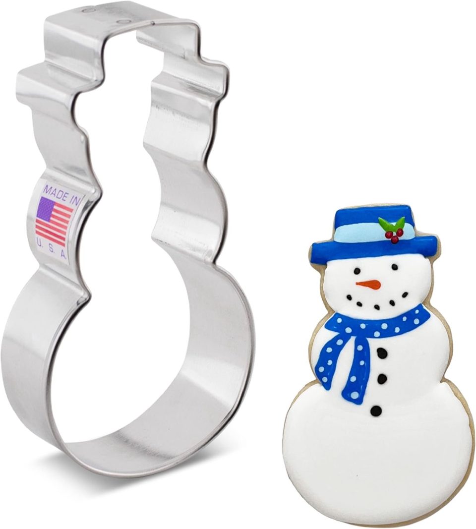 Ann Clark Cookie Cutters Ann Clark Sneeuwpop Koekjesvorm met Hoed 10 cm