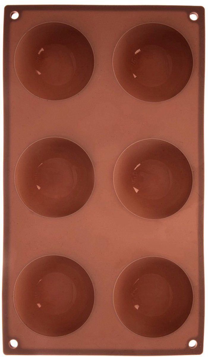Orion Koekjesvorm en Pralinevorm Silicone Bruin Bakvorm 28 x 16,5 x 3 cm
