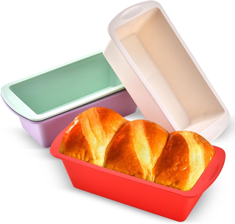 Famanu Mini siliconen bakvormen set van 4 rechthoekig