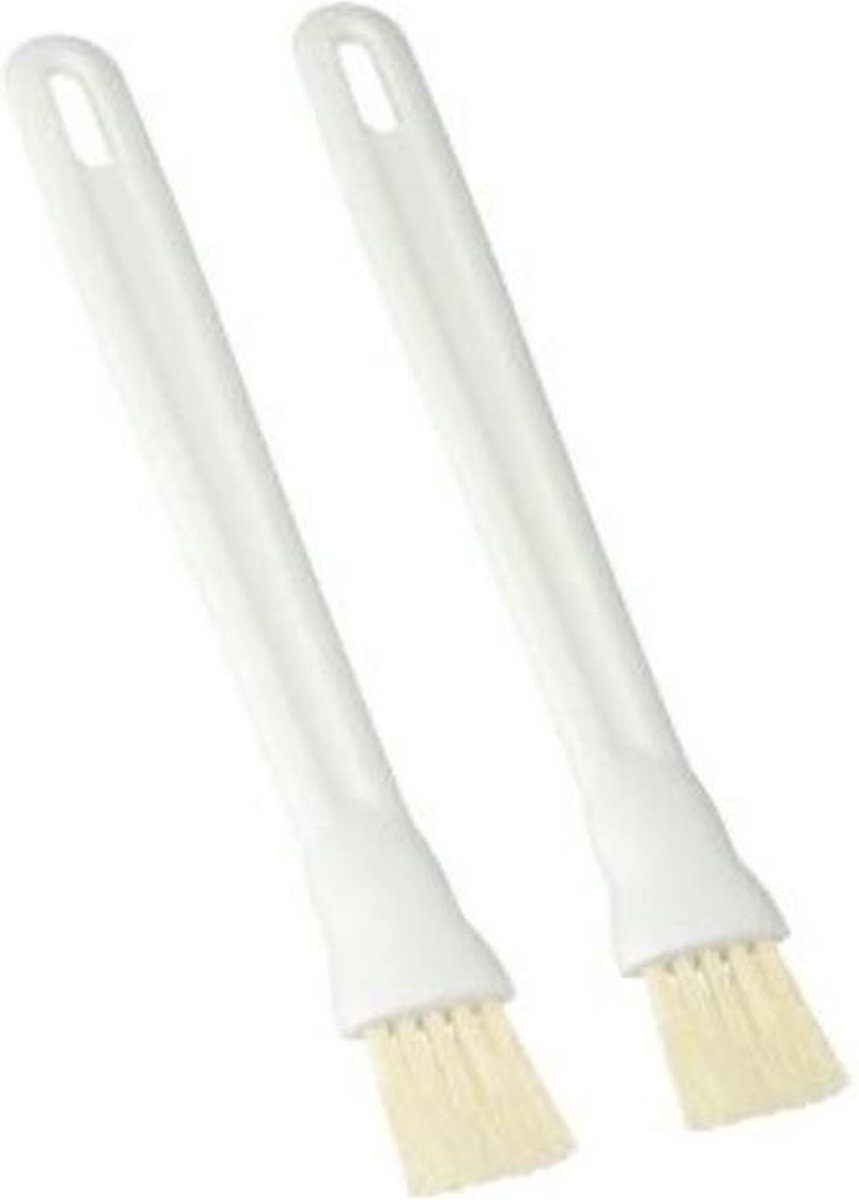 Metaltex Bak- En Grillkwast Natuurlijk Haar Wit 2-delig 21 cm