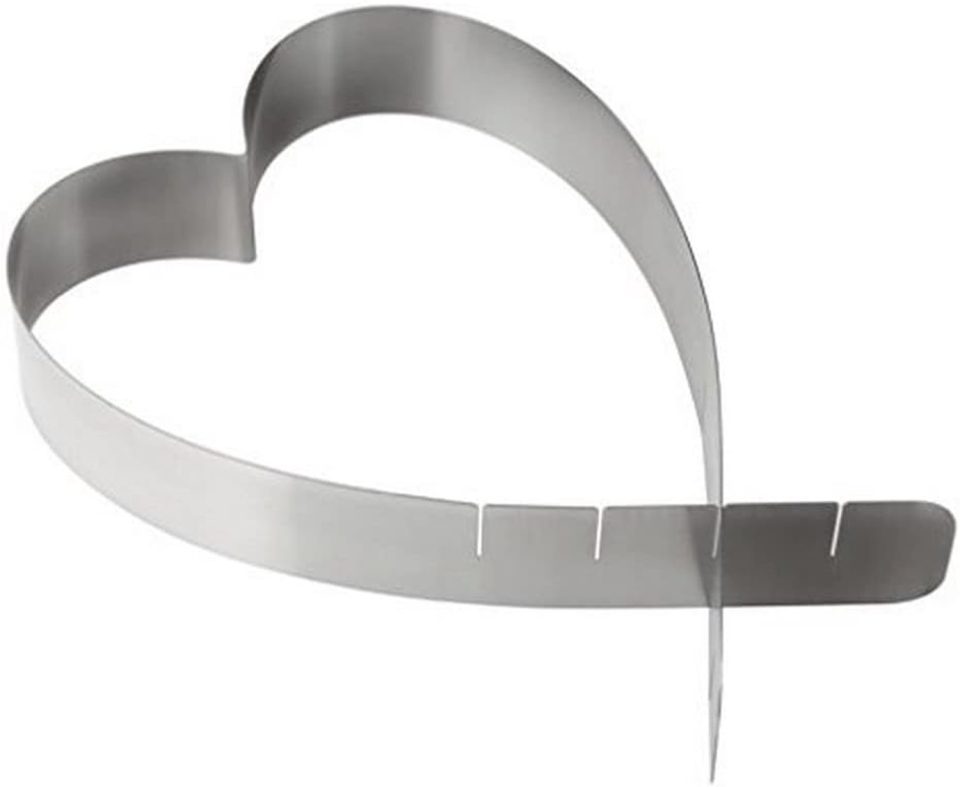 Zenker taartring Hartvormige 19- RVS 28 cm