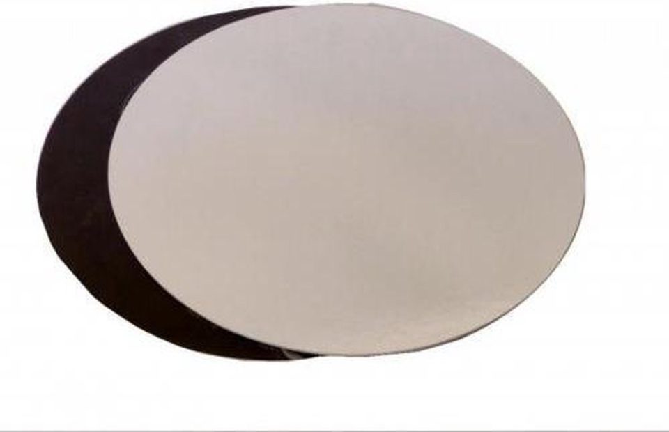 Decora Cake board zwart/zilver 24cmx2mm