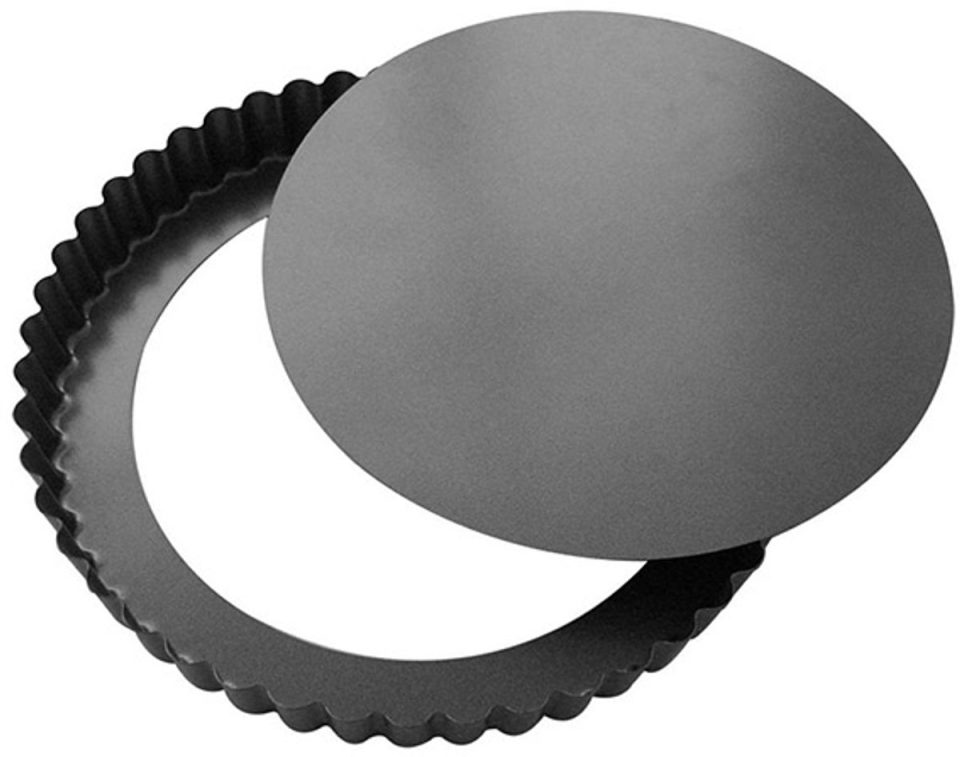 DeBuyer taartvorm uitneembare gegroefde ronde de buyer 28 cm