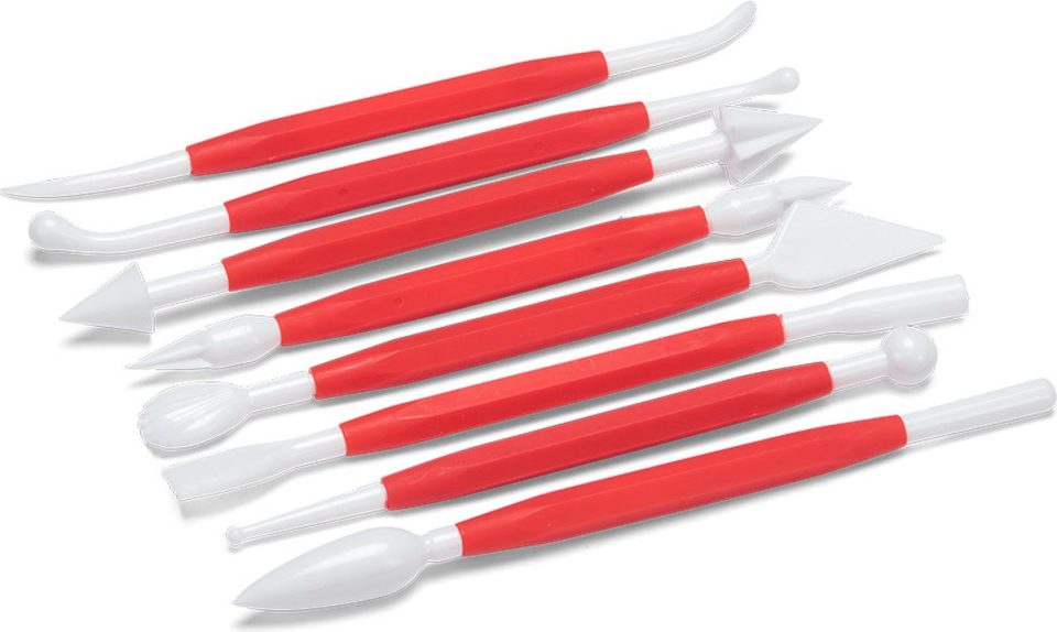 Patisse Modelleerset Rood/wit 8-delig 16 cm