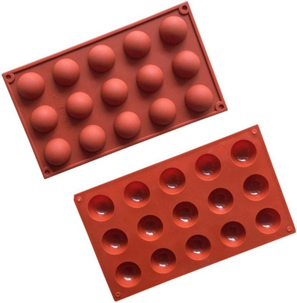ProductGoods siliconen bakvorm Halve Bollen Halfrond Rond (15 stuks)
