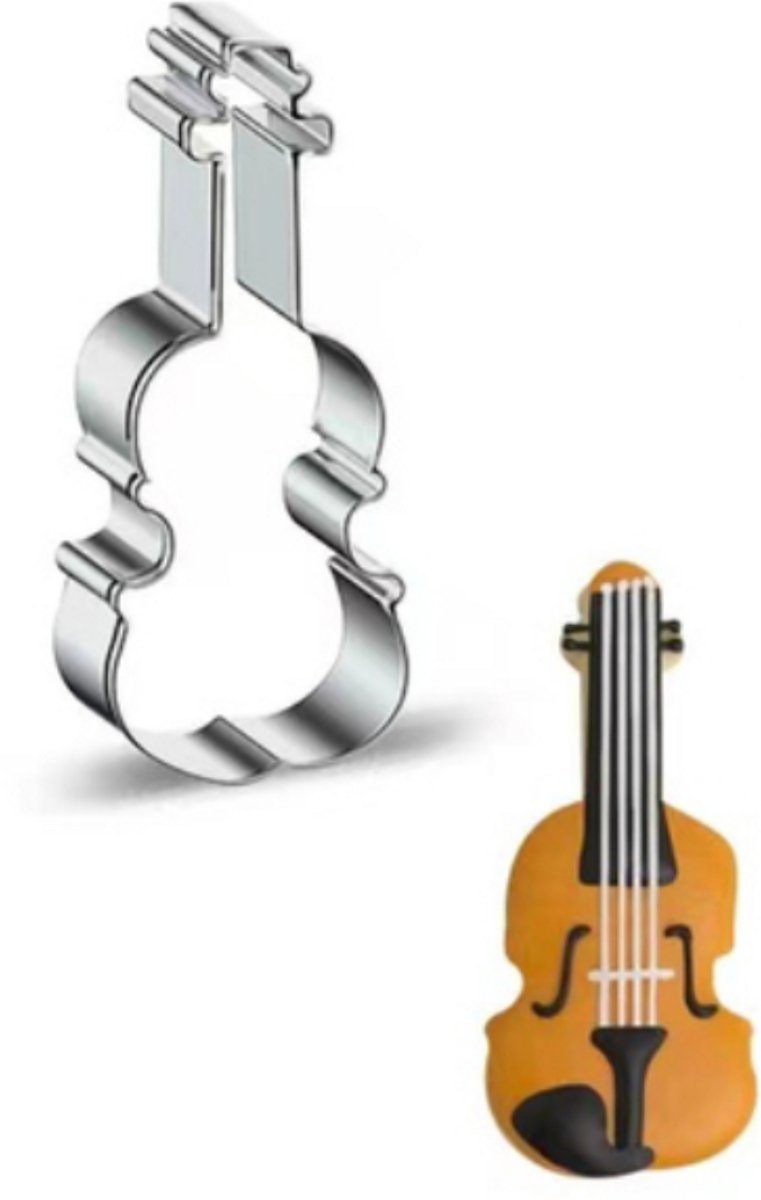 Winkrs Uitsteekvormpje Viool Muziekinstrument 7,4 x 3,2 cm