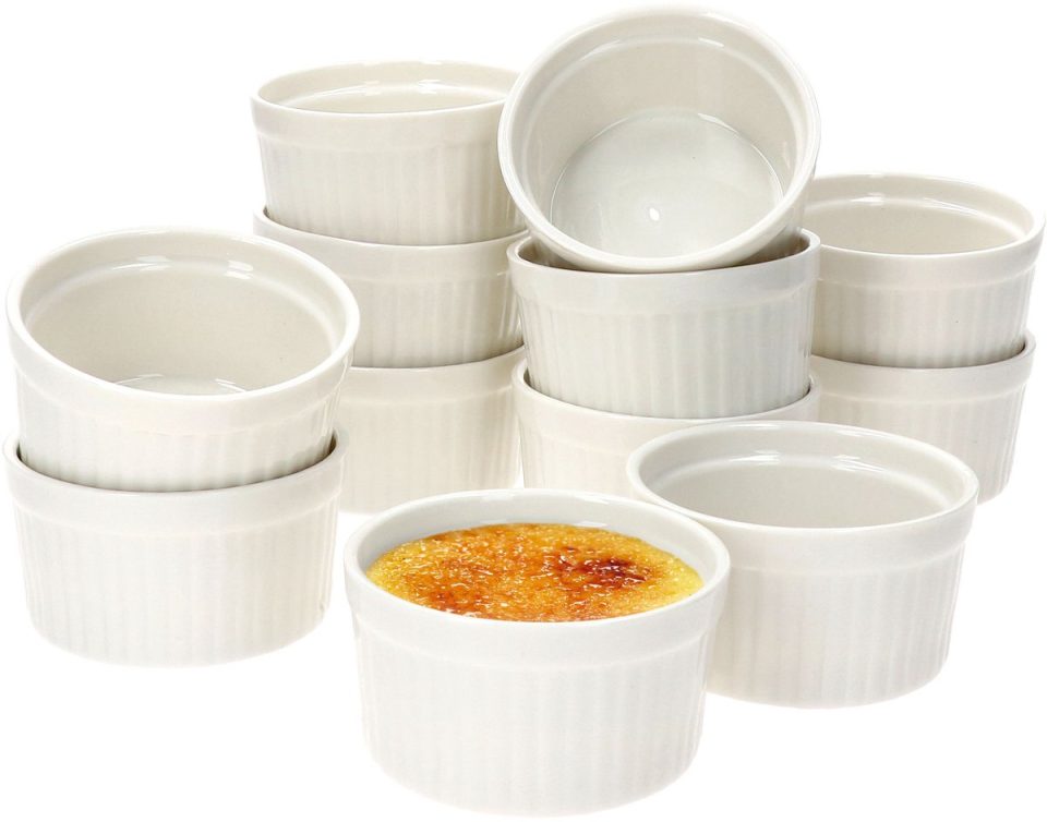 MamboCat Set van 12 crème brulee schaaltjes Bianca wit 24302126 9 x 5 cm