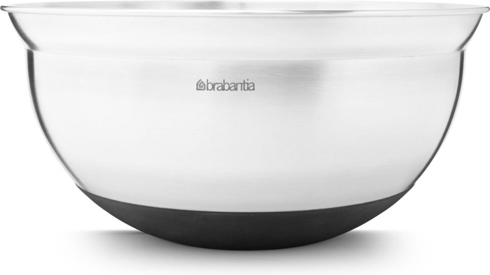Brabantia beslagkom Profile Matt Steel met Zwart 3 l