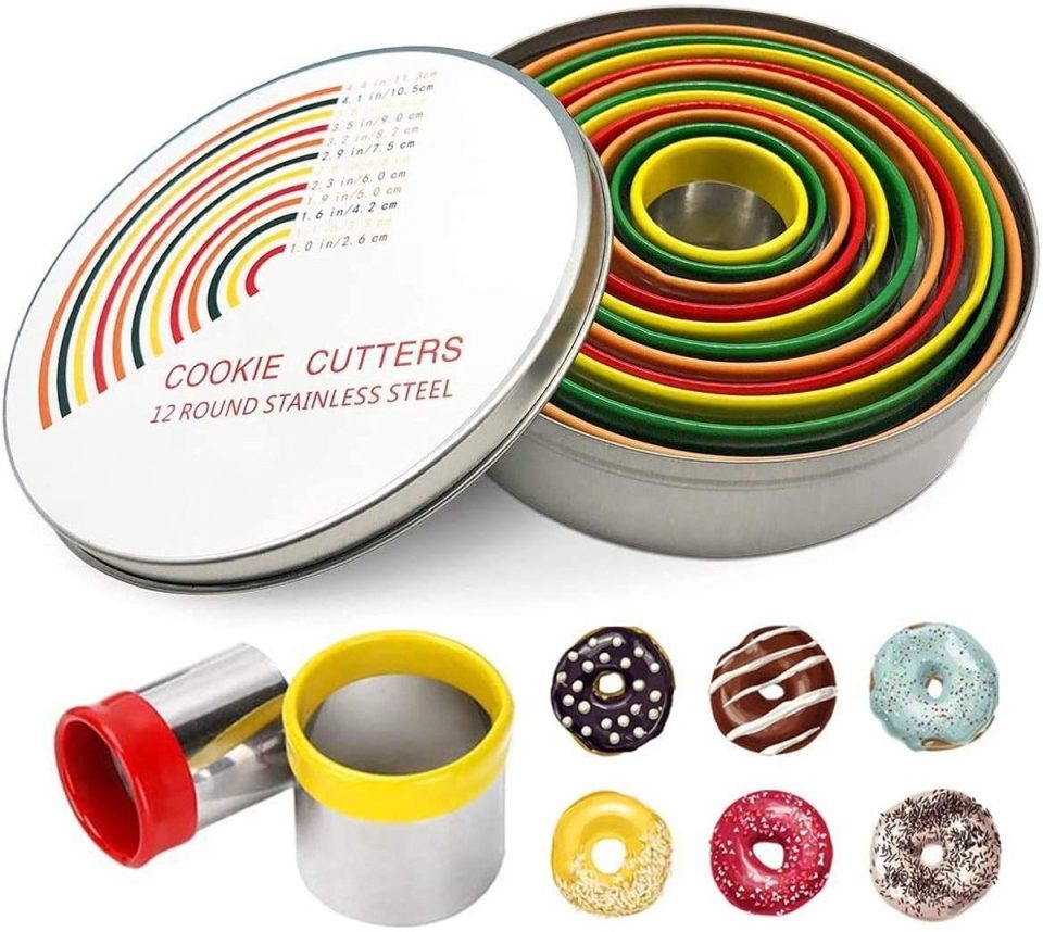 Jeffouoo Ronde koekjesvormpjes (12 stuks)