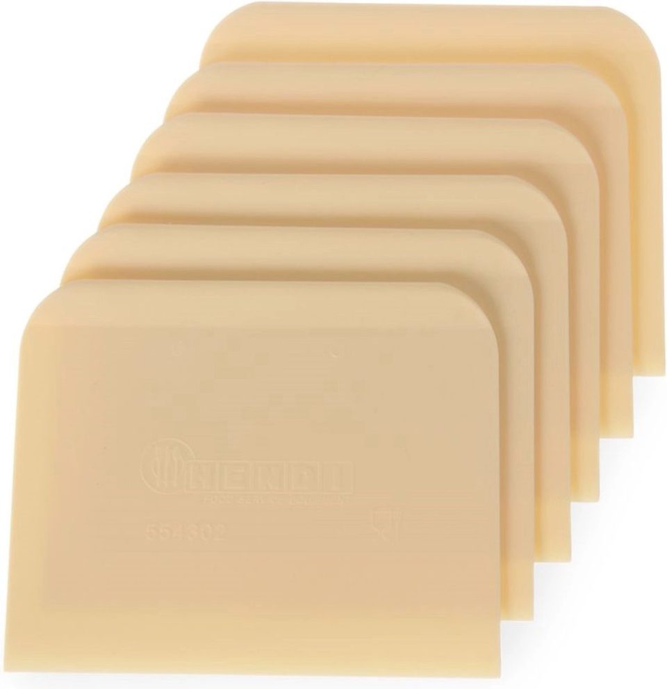 Hendi Rechthoekige deegschraper 120 x 96 mm (6 stuks)