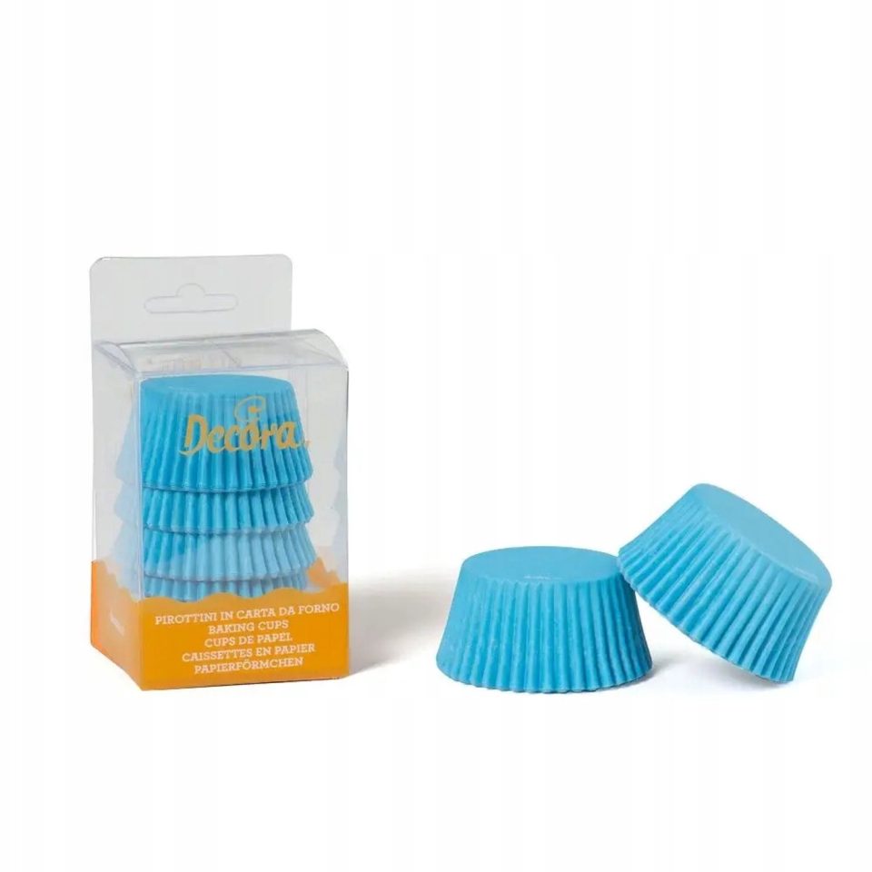 Decora Pastel Blauwe Muffinvormpjes 50 x 32 mm (75 stuks)