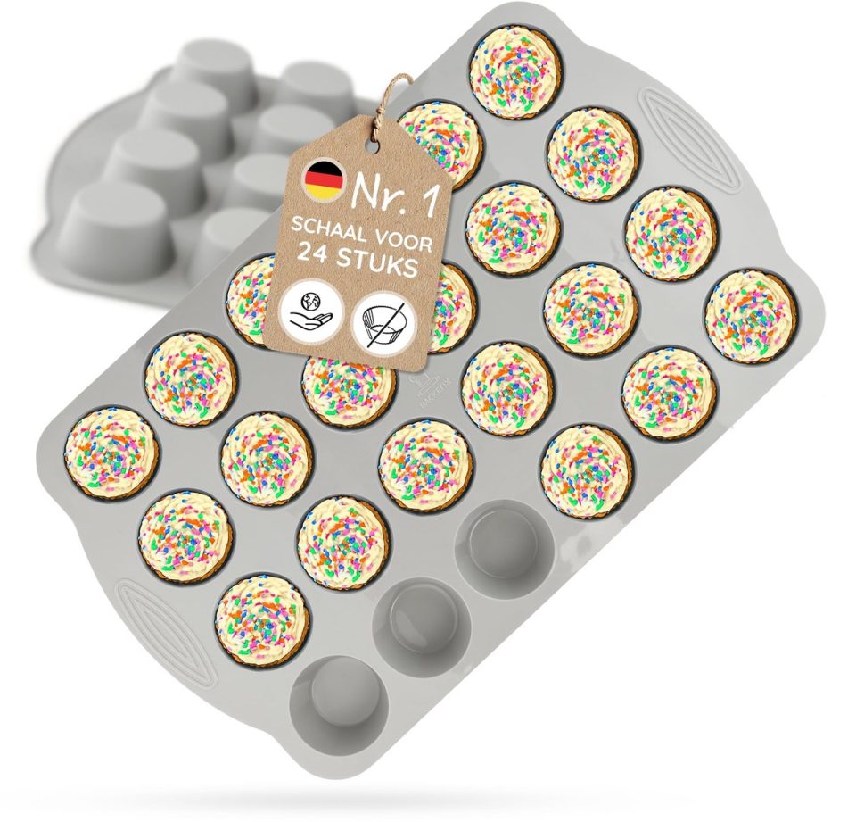 Famanu Comfort muffinplaat van siliconen (24 stuks)