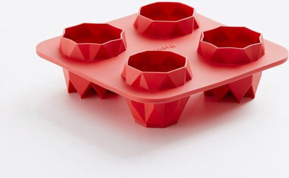 Lékué bakvorm Origami Bites Prismas uit silicone 14 x 14 x 4,4 cm