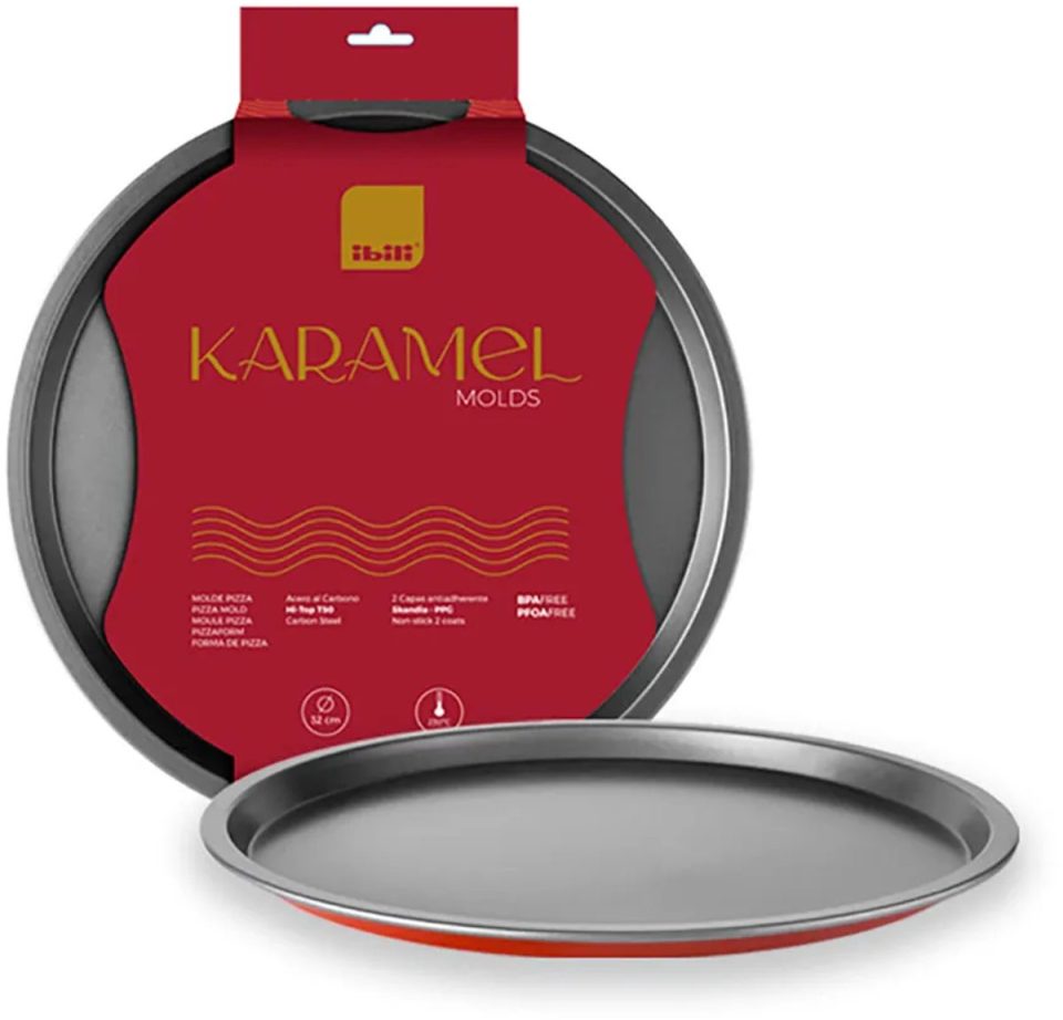 Ibili bakvorm Karamel Pizza Rood 32 cm