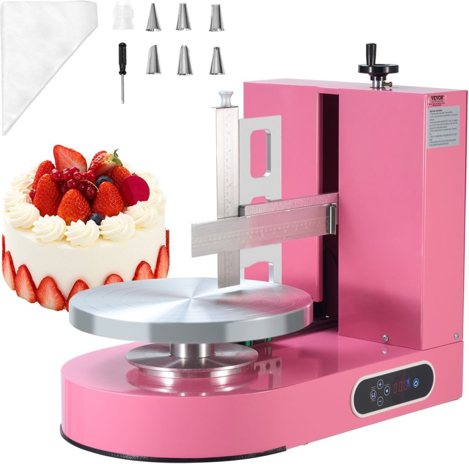 Vevor Taartdecoratiemachine Taartcrème Distributiemachine 6-14 Inch Taarten