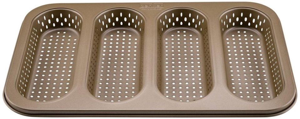 Zenker Perforeerbaar broodvorm voor 4 mini baguettes 33 x 22