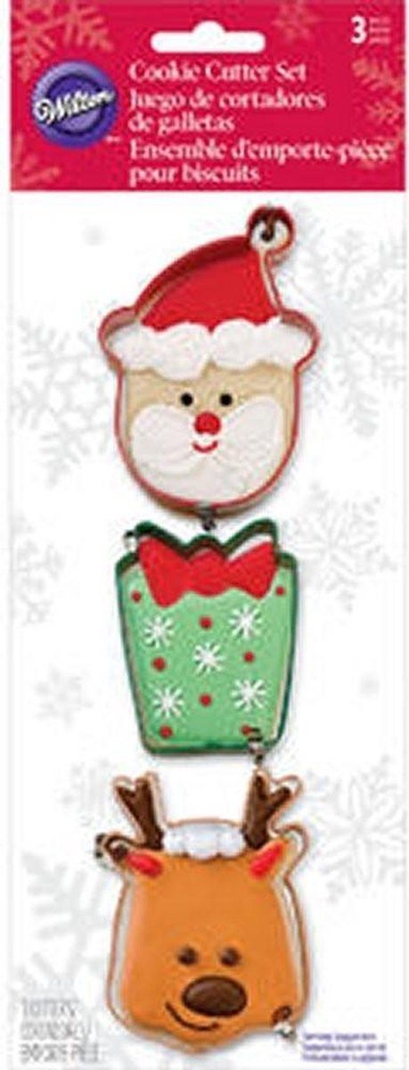 Wilton Cookie cutter set kerstthema verpakt per 3
