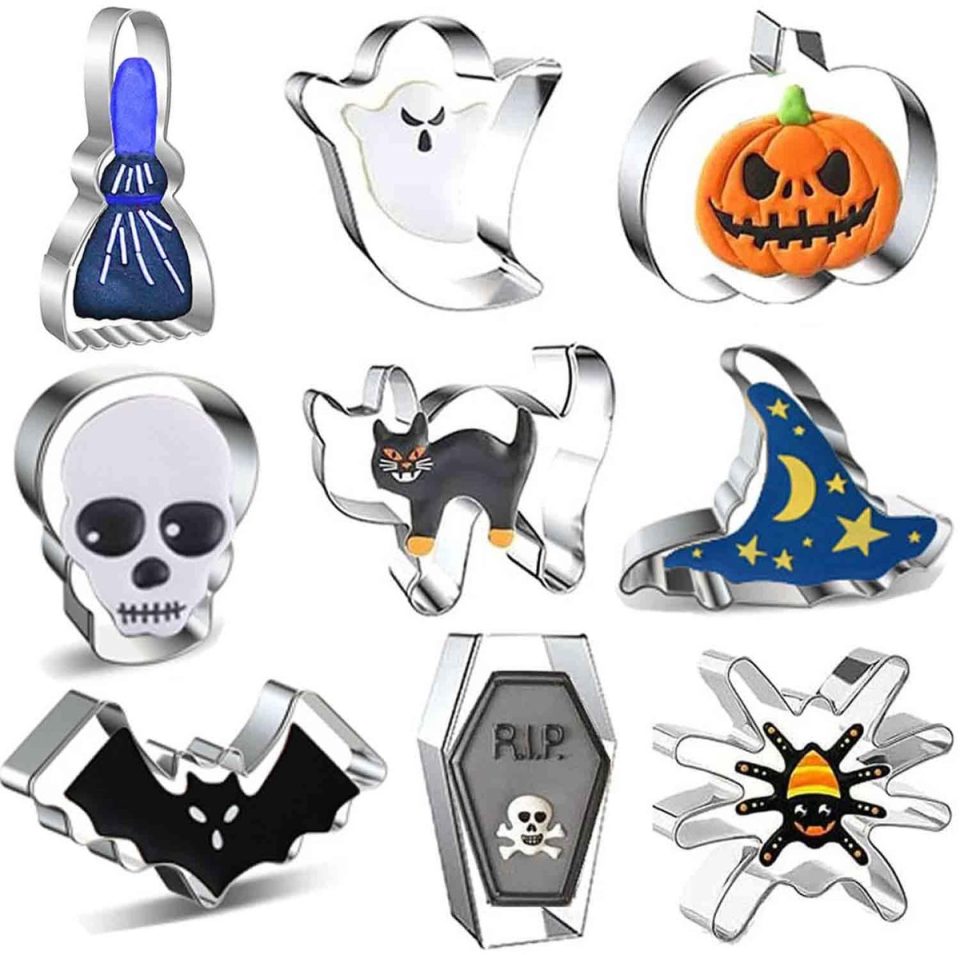 Adeteu Halloween koekjesvormpjes (9 stuks)