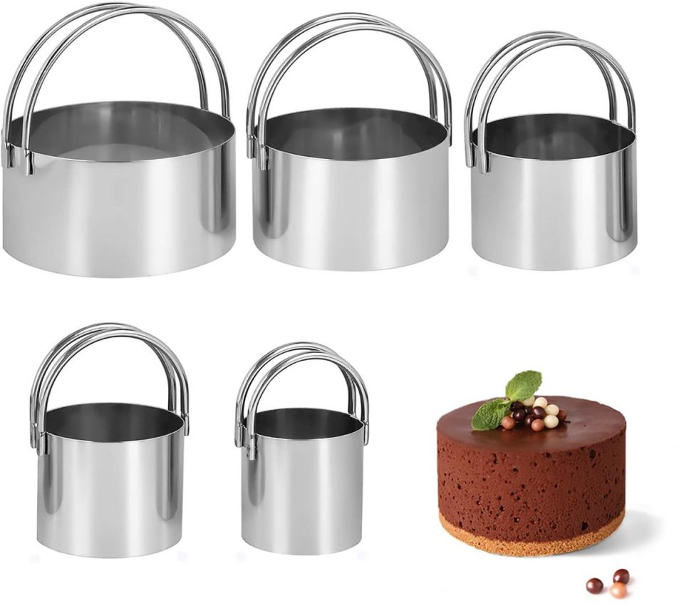 elthmpr Ronde koekjesvormpjes Ronde koekjesvormpjes van roestvrij staal (5 stuks)
