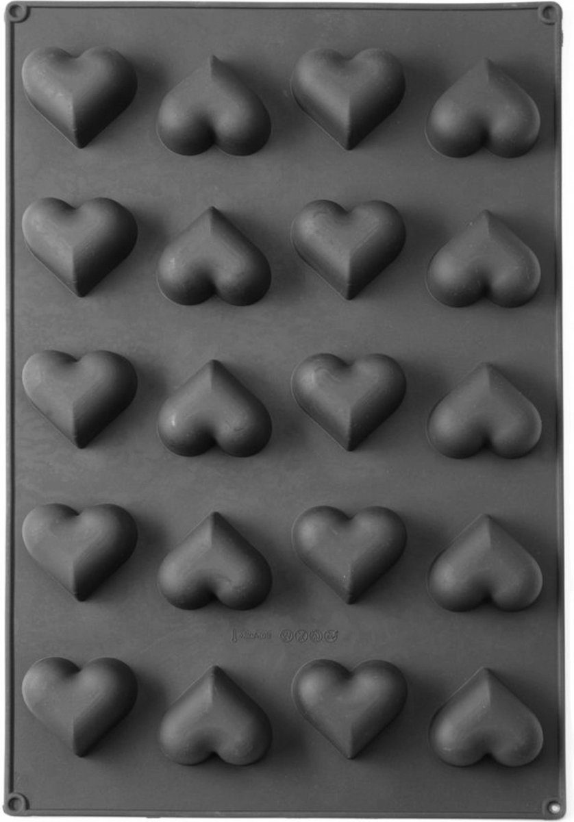 Hendi siliconen bakvorm heart 7,5 x 6 cm