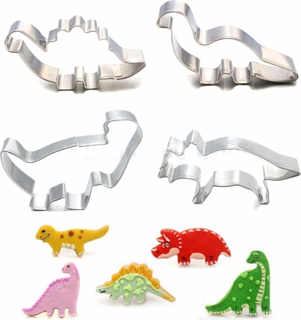 Winkrs uitsteekvorm 4X Dinosaurus vorm Cookie cutters