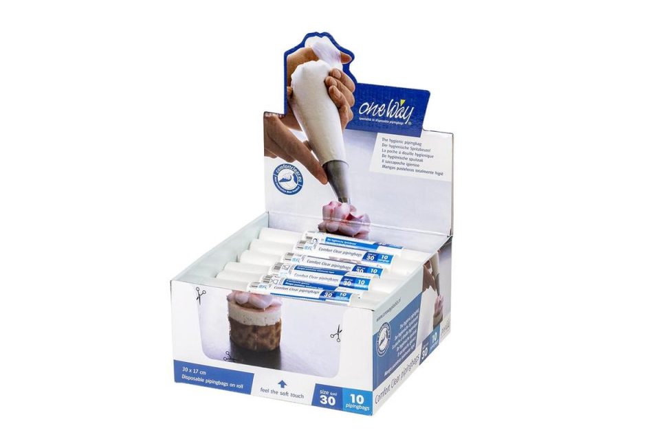 One Way spuitzak comfort clear rol 300 x 170 mm (10 stuks)