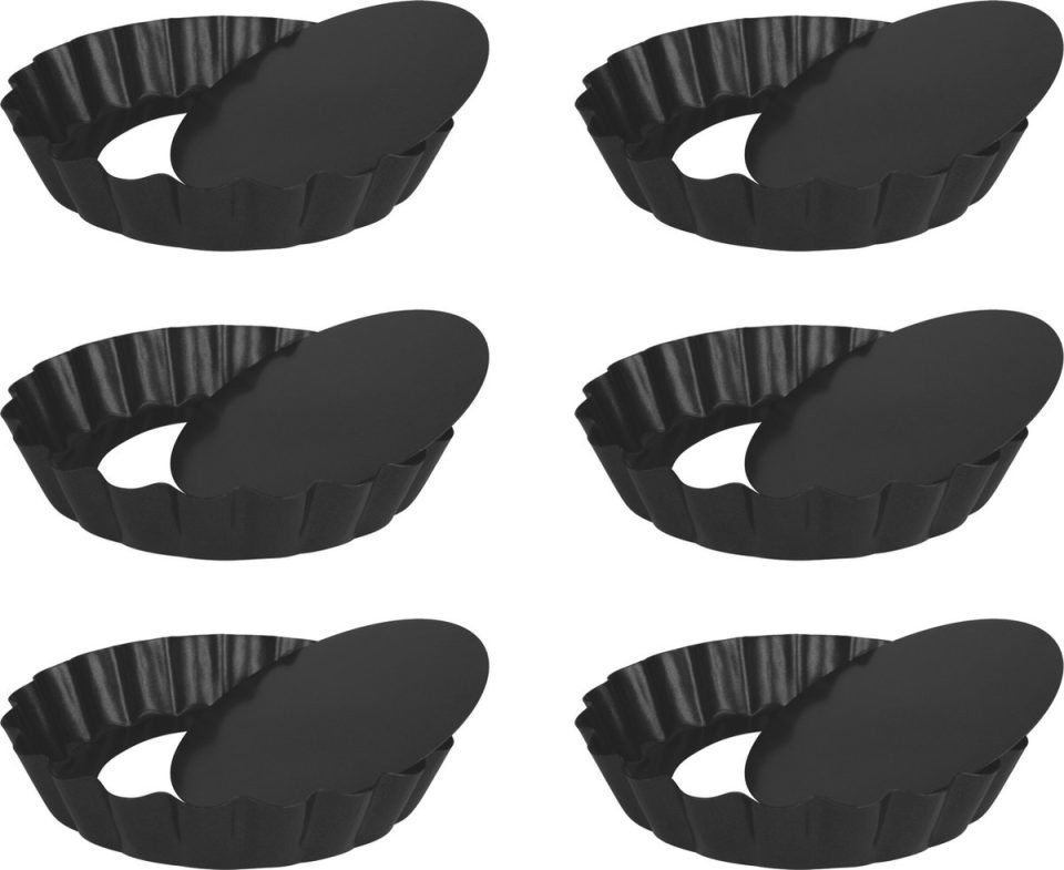Krumble Quichevormpjes Mini Quichevormpjes Set van 6 10 cm