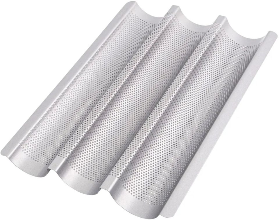 Skiehan Baguettebakvorm (), geschikt voor 3 baguettes met antiaanbaklaag 38,5 x 28,5 cm