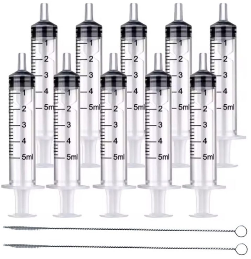 Han-Bar 10X Plastic Herbruikbare Spuit 5 ml