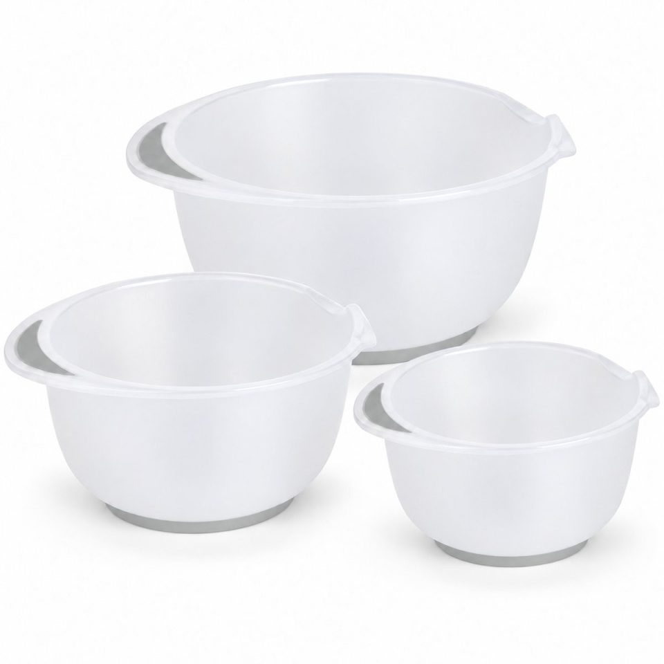 Benza Mengkommen Set van 3 1,5 / 2 Transparant Grijs 2,5 l