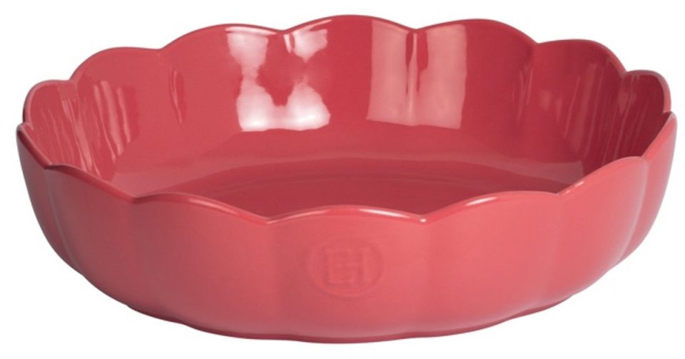 Emile Henry Madeleine Schaal rond gegolfd Ø270mm H Rose Candy 65 mm