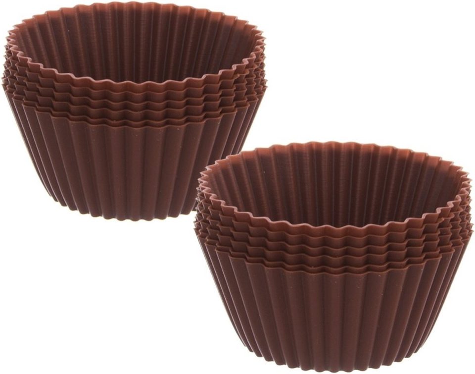 orion group Cupcake Vormpjes Silicone Oranje sillinie (12 stuks)