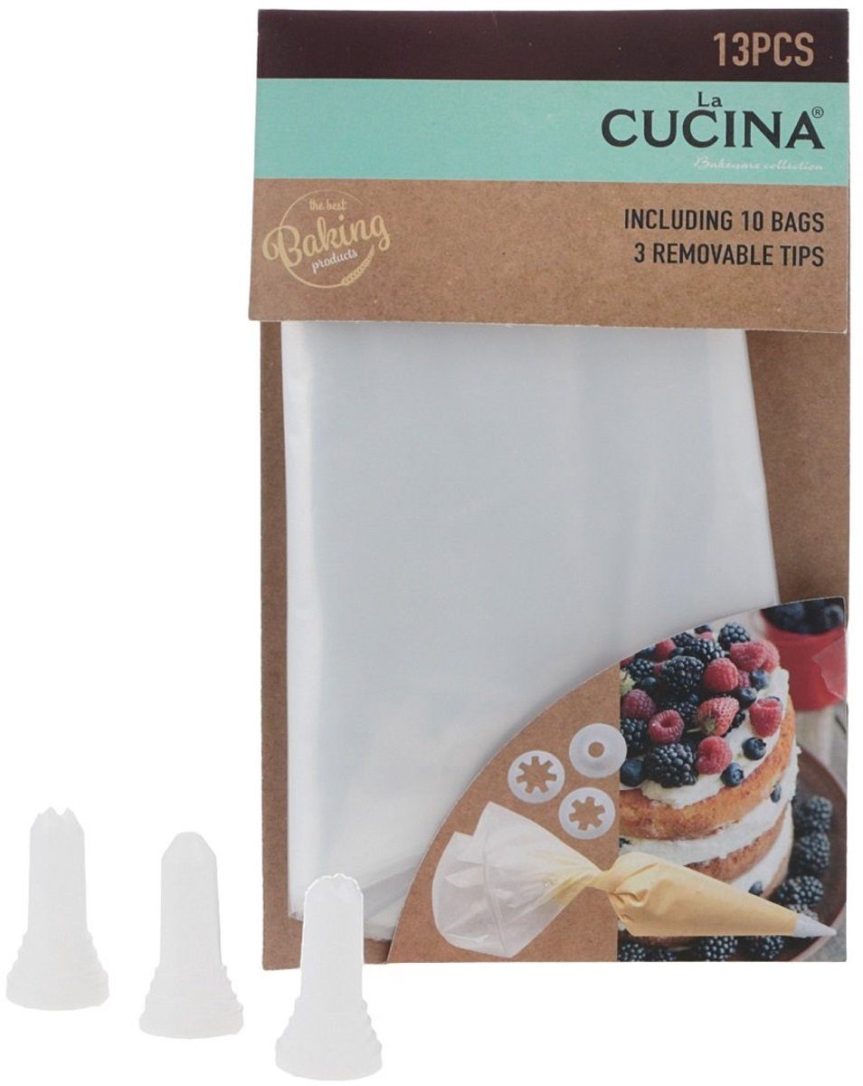 La Cucina slagroomspuit LA cusina Wegwerp 13-Delig