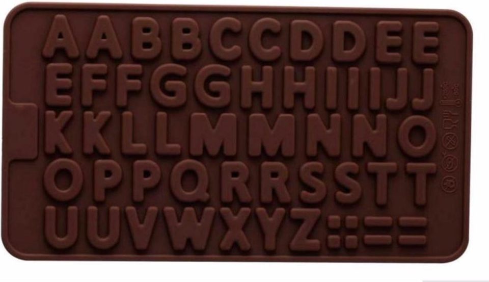 ProductGoods chocoladevorm mal alfabet letters siliconen vorm