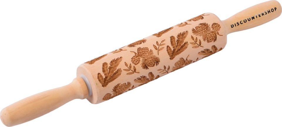discountershop deegroller Gegraveerde Houten 35 cm