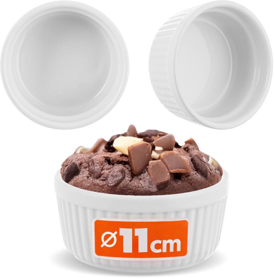 Kadax taartvormen soufflévormpjes ⌀ crème 11 cm (1 stuks)