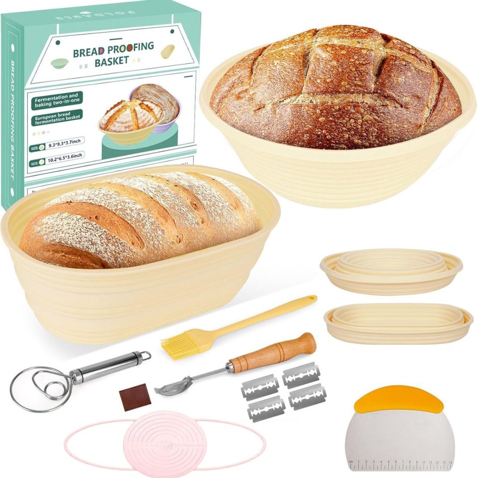 Aimason Rijsmandje Set Broodset Gaarmandje 23 cm 25 cm