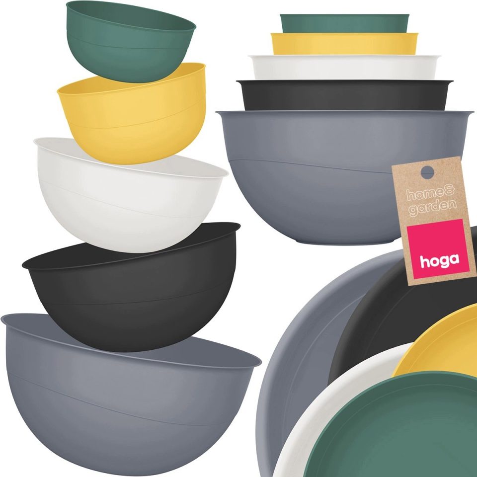 Hoga Keukenmengsels 5-delig - Veelzijdig & Duurzaam Plastic 0,7 l 5 l