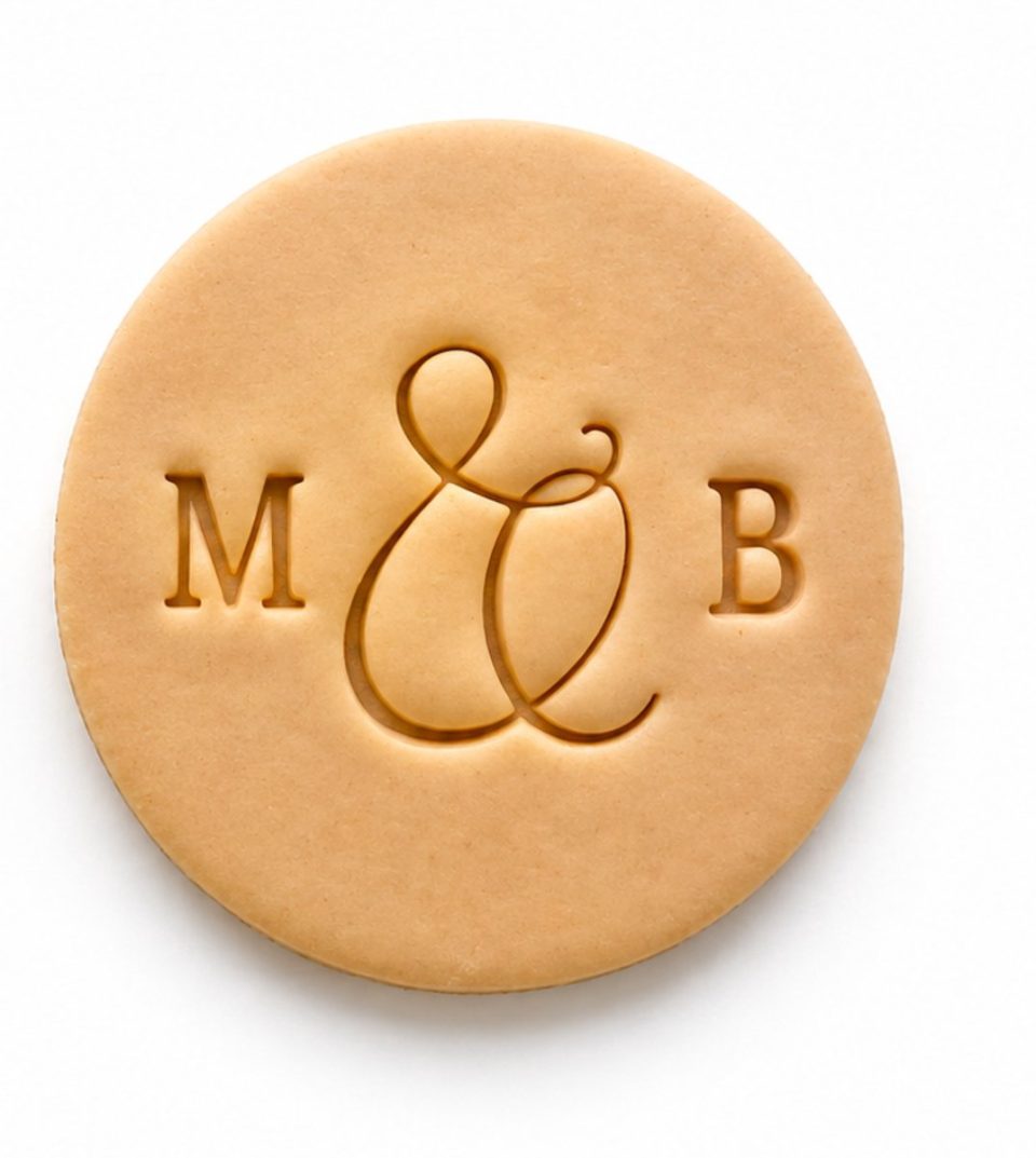 WOWmaker Gepersonaliseerde Koekjesstempel met Initialen