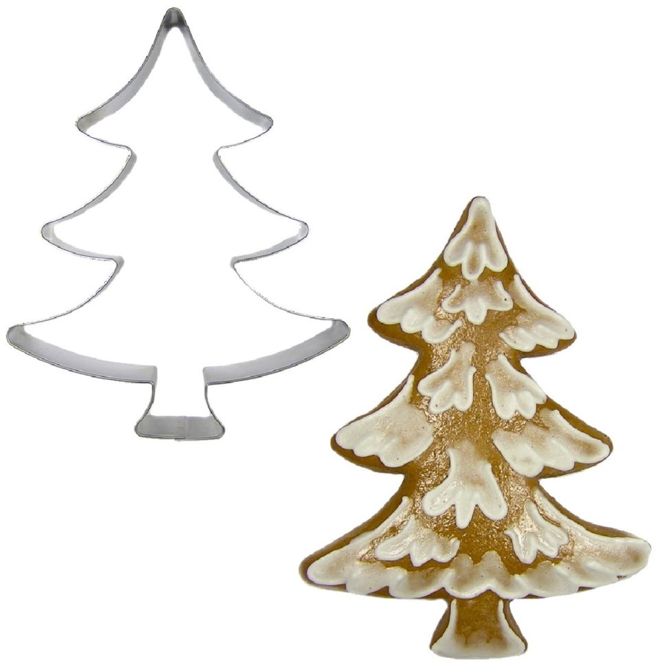 Brand New Cake uitsteekvorm Kerstboom RVS 12,5 cm